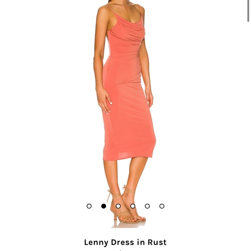 REVOLVE BACKLESS MIDI LENGTH DRESS